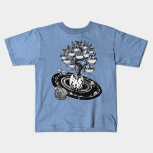 Space tree of life egg of universe Kids T-Shirt